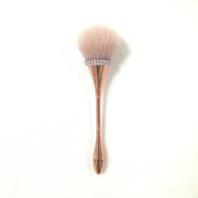 Single Professional Luxury Fine Handle Makeup Brush Loose Powder Blush Brush Rhinestone Nail Art Dust Brush